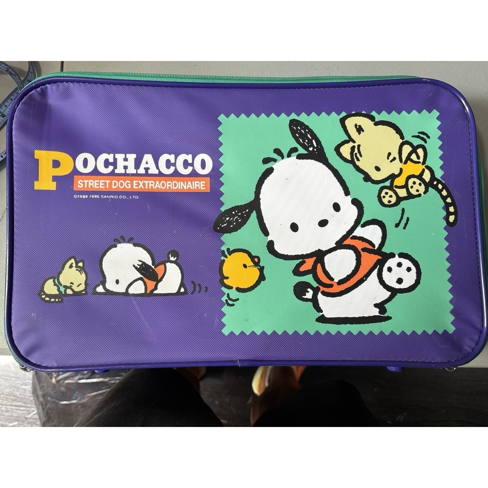 Vintage Sanrio Purple Pochacco 1995 Luggage